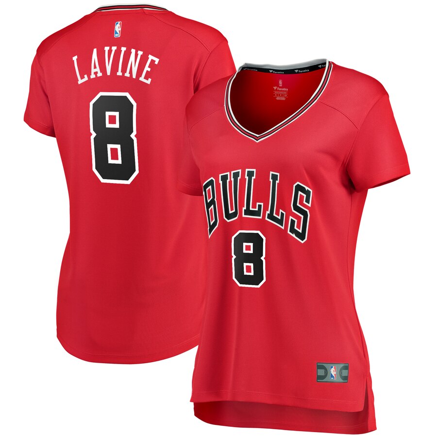 Zach Lavine Chicago Bulls Fanatics Branded Women's Fast Break Player Basketball Jersey - Icon Edition - Red