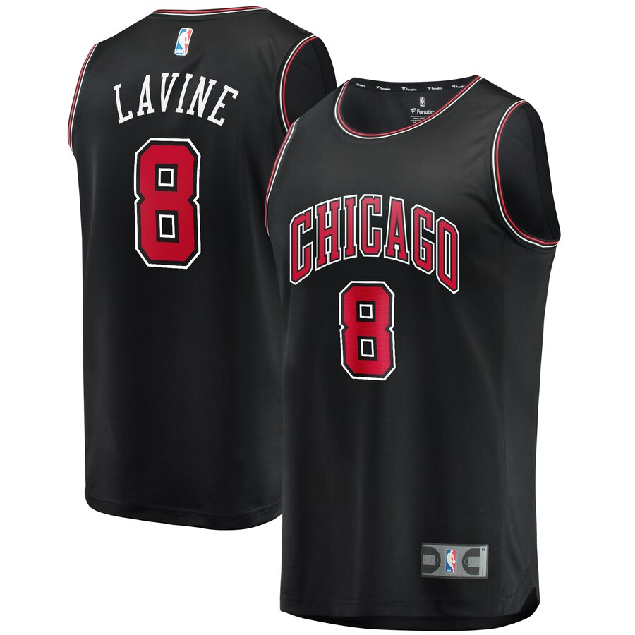 Zach Lavine Chicago Bulls Fanatics Branded Youth Fast Break Player Basketball Jersey - Statement Edition - Black