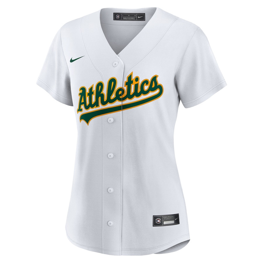 Alternative view of Zack Gelof 20 Oakland Athletics Women's Home Baseball Jersey - White 