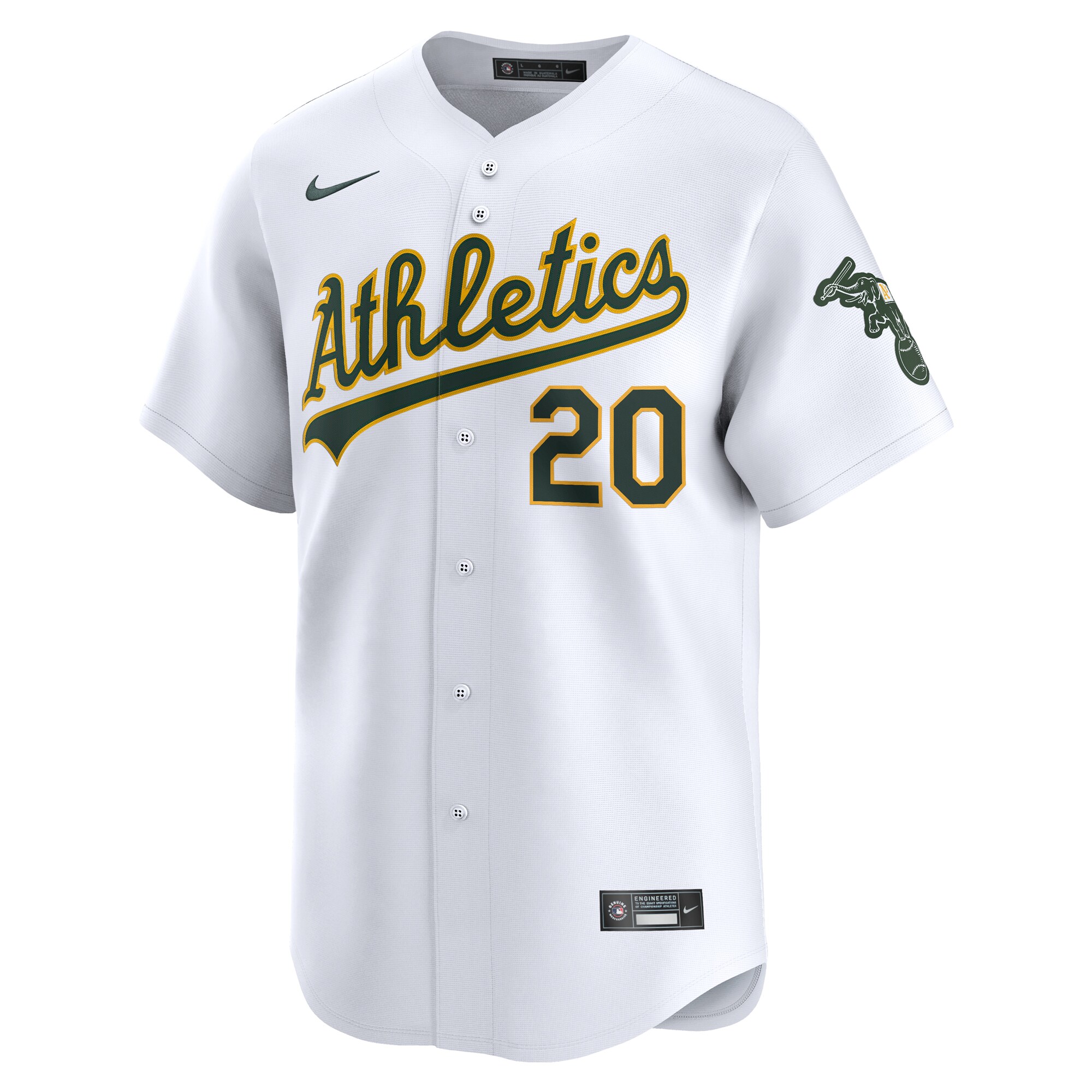 Alternative view of Zack Gelof Oakland Athletics Home Limited Player Baseball Jersey - White