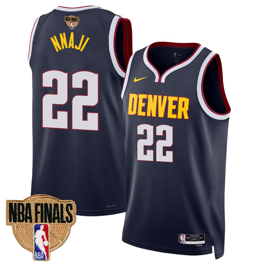 Zeke Nnaji 22 Denver Nuggets Final Champions 2023 Swingman Basketball Jersey - Black - JS208 