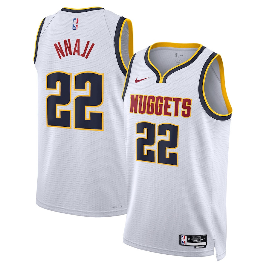 Zeke Nnaji 22 Denver Nuggets Unisex Swingman Basketball Jersey - Association Edition - White - JS215 