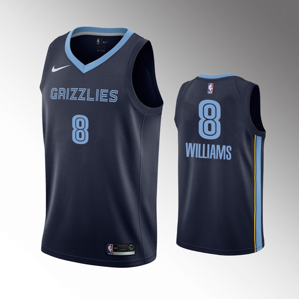 Ziaire Williams Memphis Grizzlies 2021 Icon Edition Navy Basketball Jersey