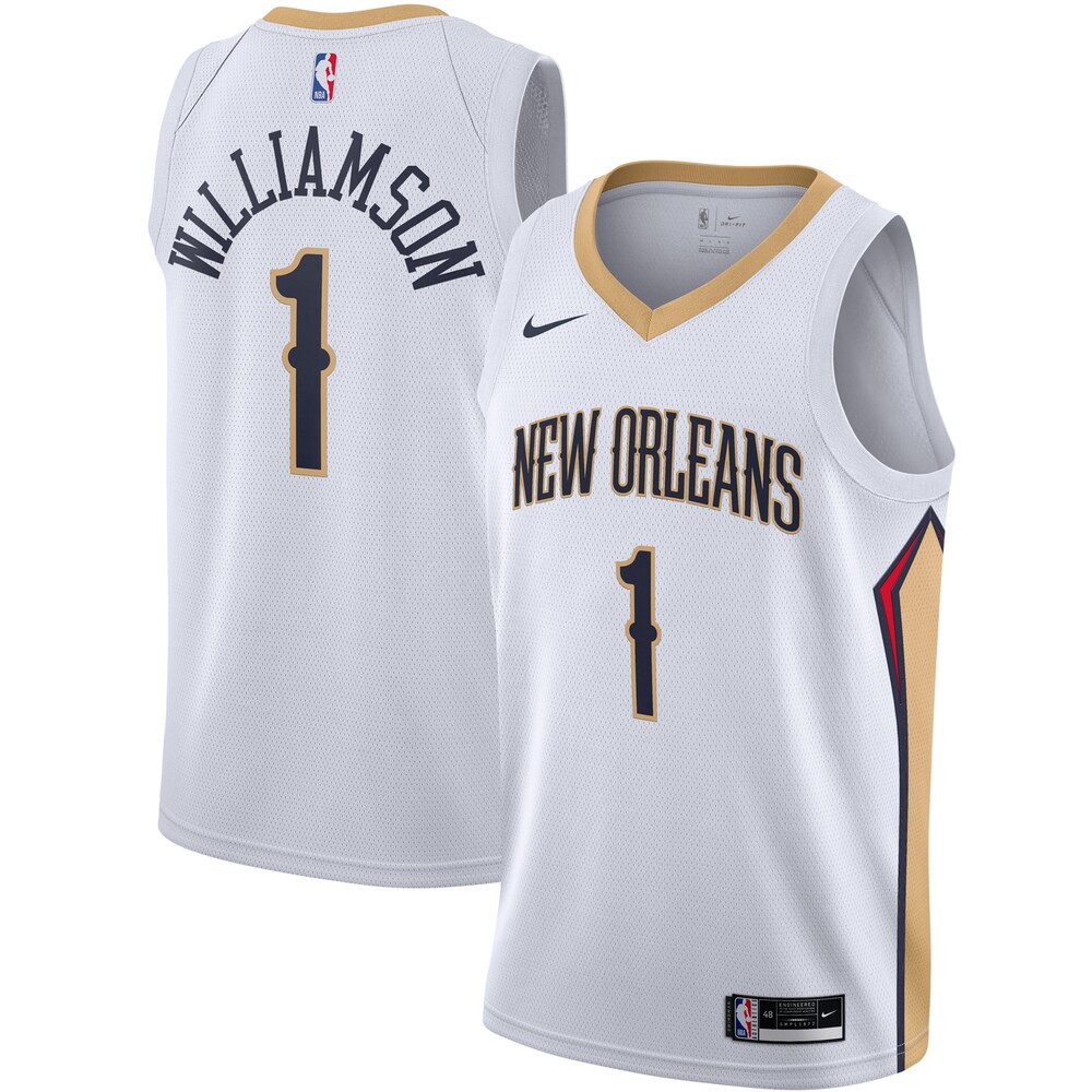 Zion Williamson New Orleans Pelicans 2020/21 Swingman Basketball Jersey - White - Association Edition