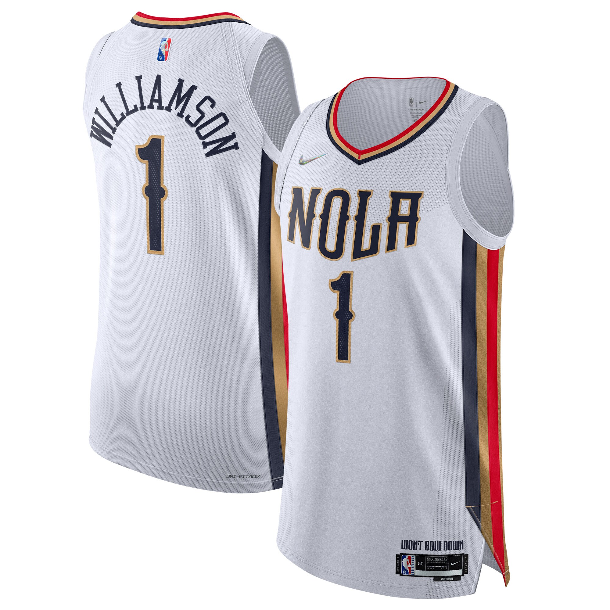 Zion Williamson New Orleans Pelicans 2021/22 Swingman Basketball Jersey – City Edition – White
