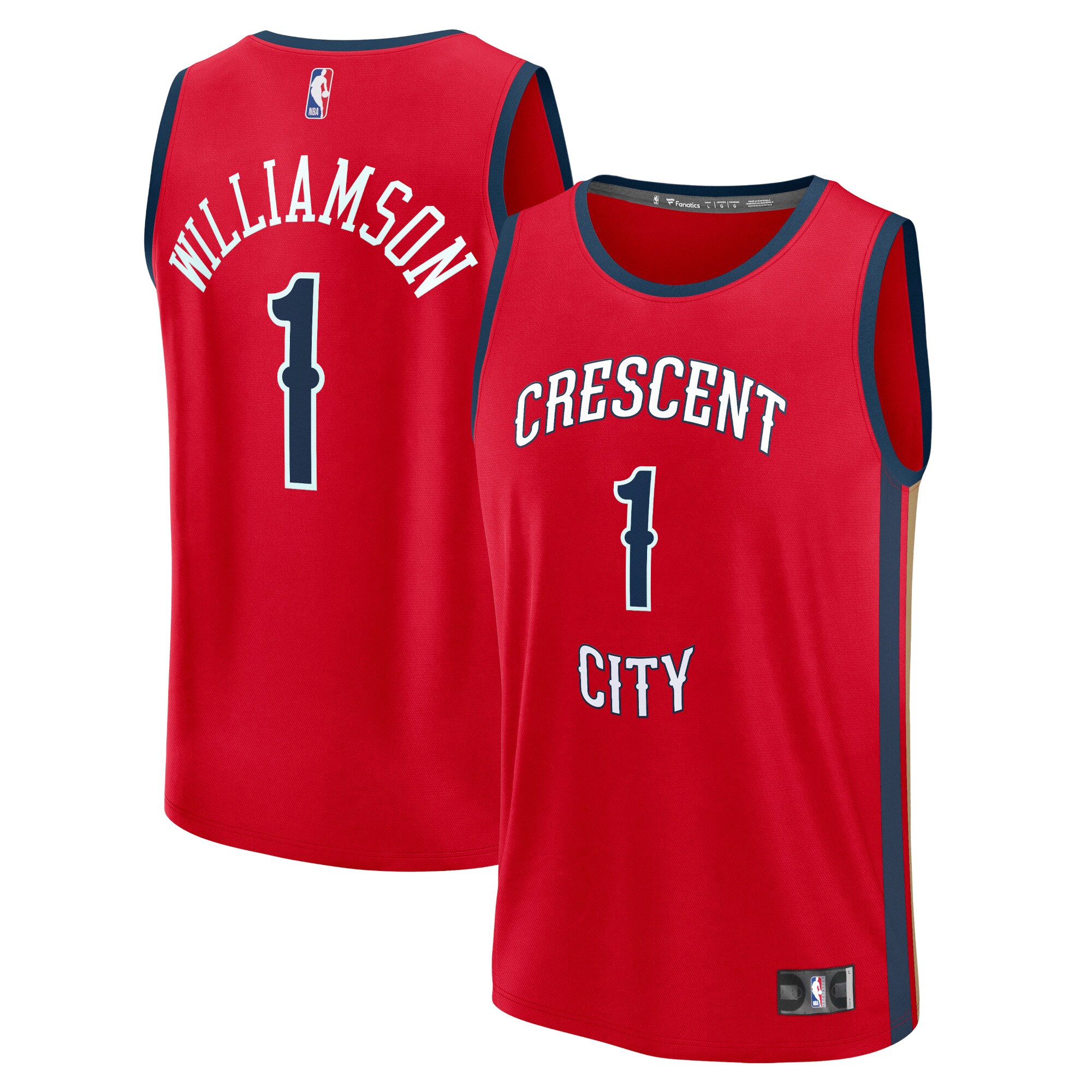Zion Williamson New Orleans Pelicans Fanatics Fast Break Replica Basketball Jersey - Statement Edition - Red