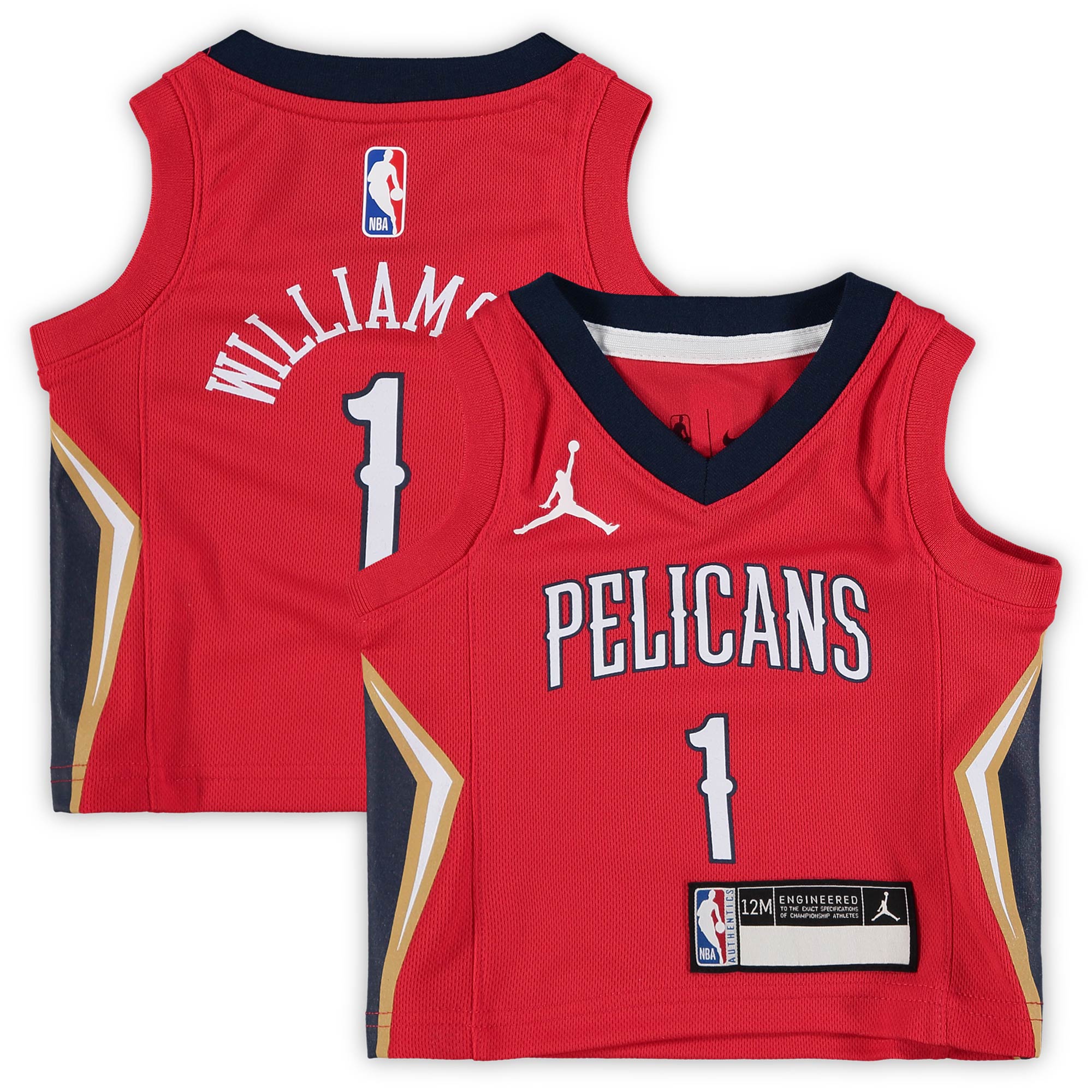 Zion Williamson New Orleans Pelicans Jordan Brand Infant 2020/21 Basketball Jersey - Statement Edition - Red