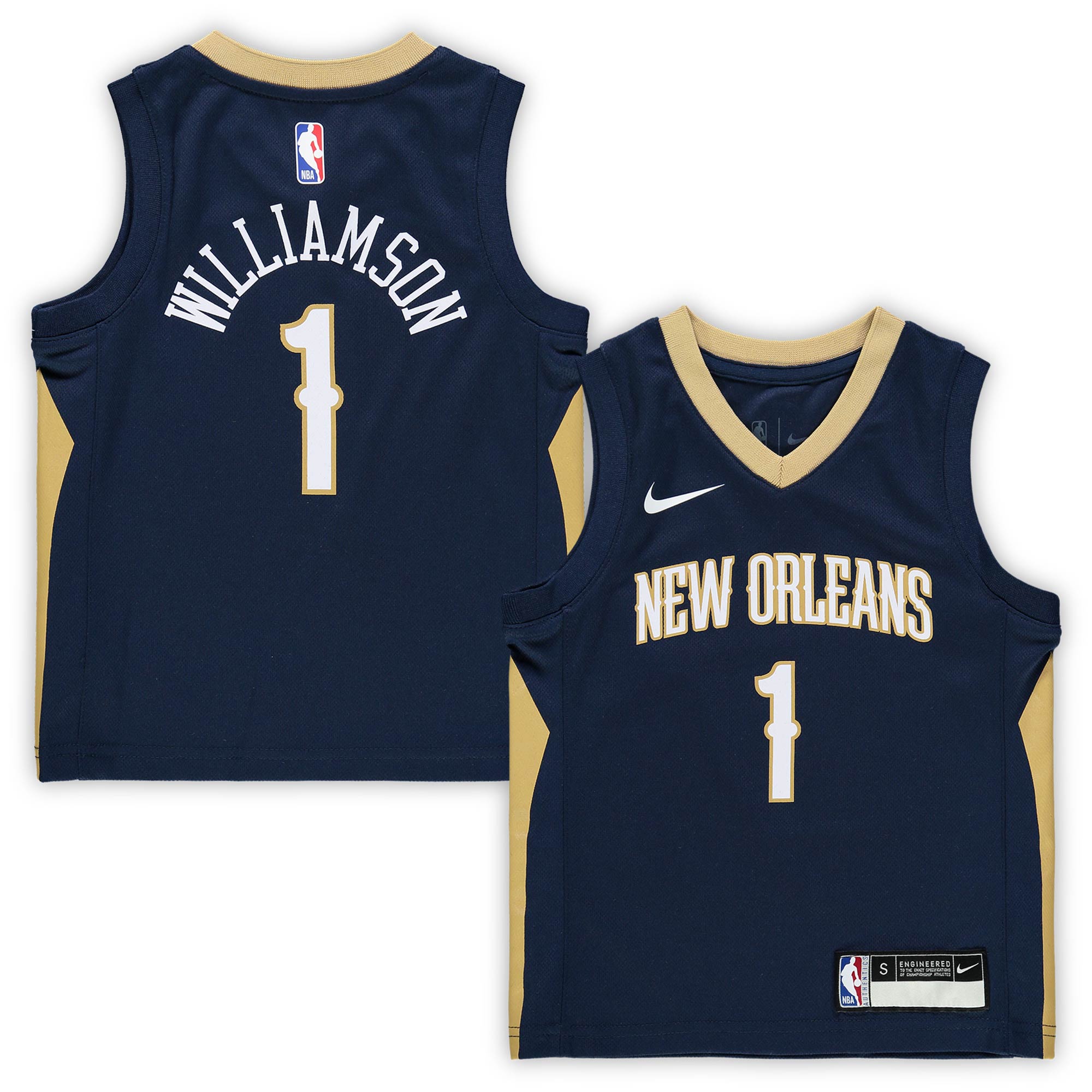 Zion Williamson New Orleans Pelicans Preschool Replica Basketball Jersey – Icon Edition – Navy