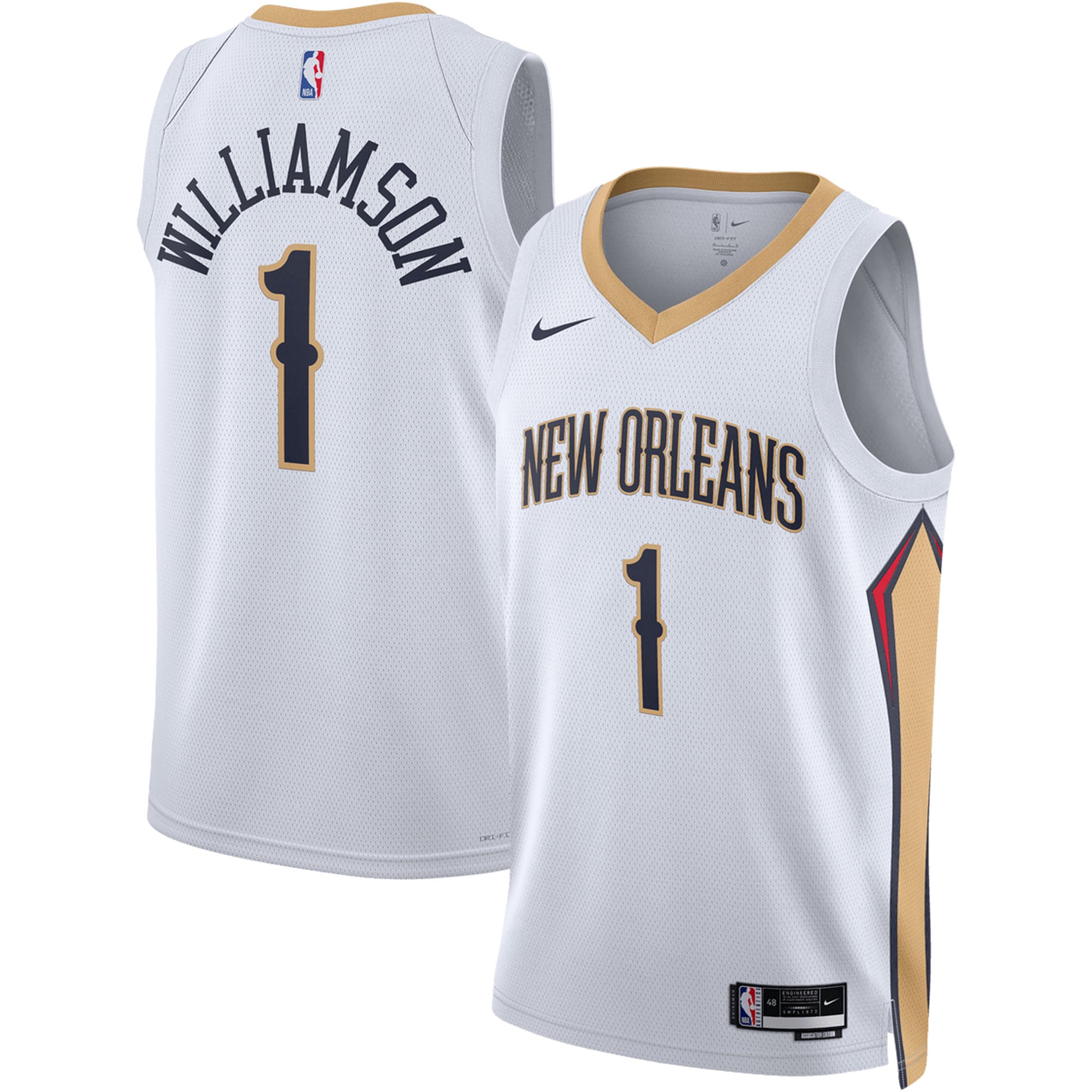 Zion Williamson New Orleans Pelicans Unisex Swingman Basketball Jersey – Association Edition – White