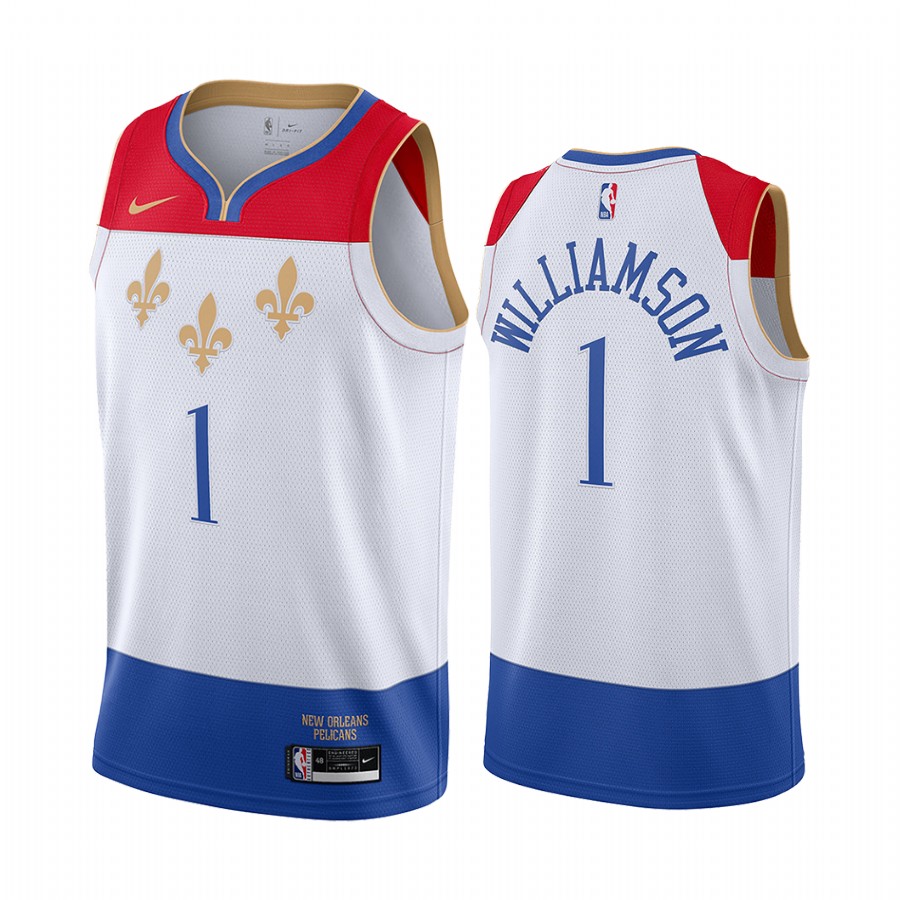 Zion Williamson New Orleans Pelicans White City Edition 2020-21 Basketball Jersey