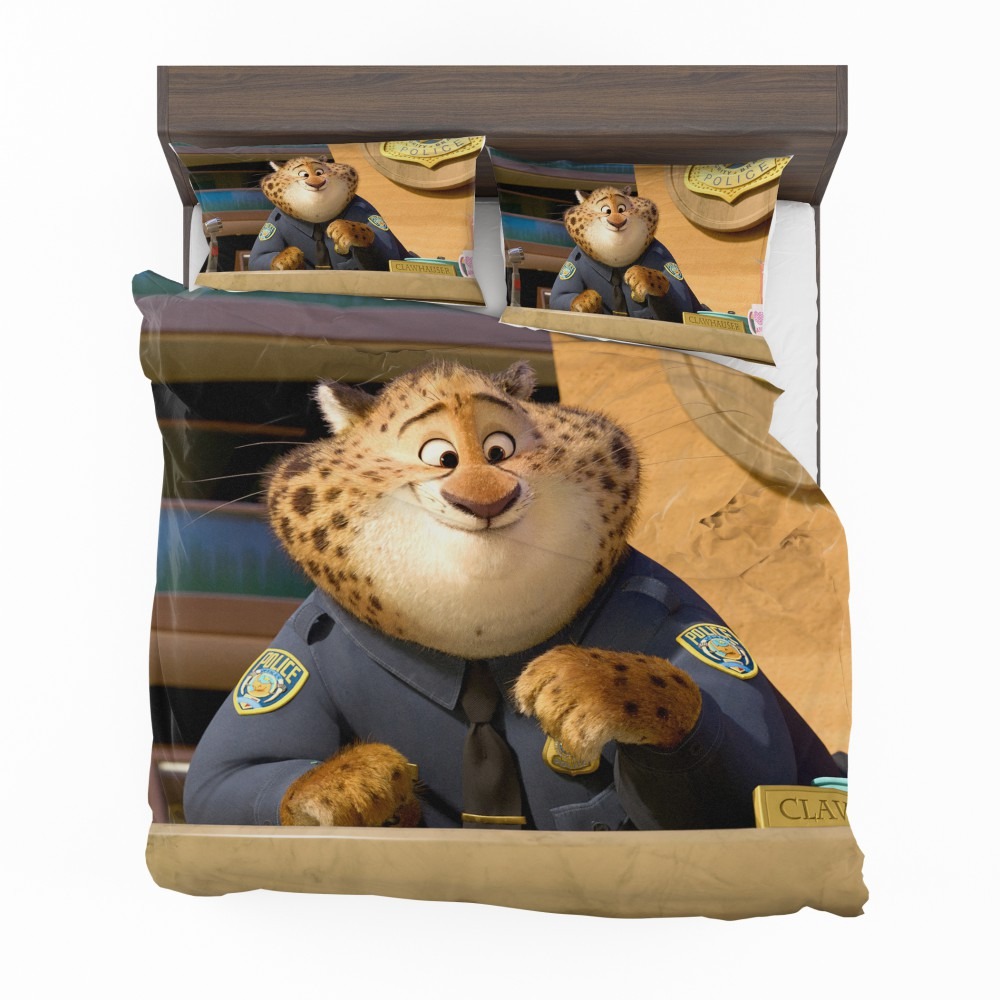 Alternative view of Zootopia Movie Benjamin Clawhauser Bedding Set - Custom Bedding Set