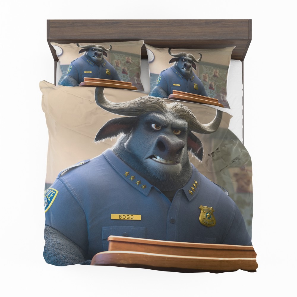 Alternative view of Zootopia Movie Chief Bogo Bedding Set - Custom Bedding Set