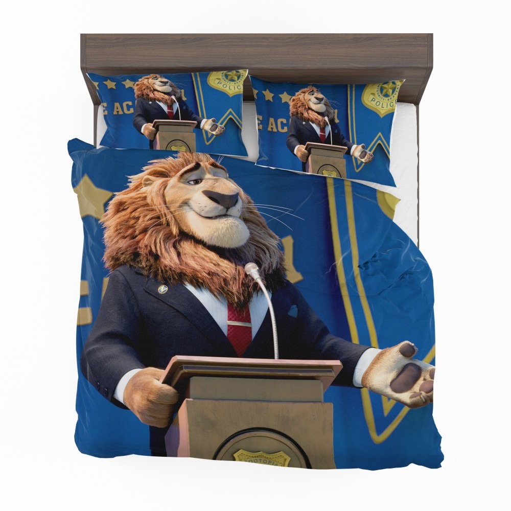 Alternative view of Zootopia Movie Mayor Lionheart Bedding Set - Custom Bedding Set