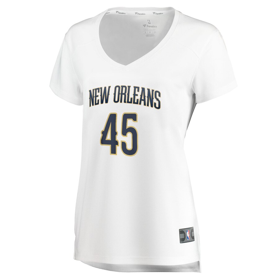 Alternative view of Zylan Cheatham New Orleans Pelicans Fanatics Branded Women's Fast Break Player Basketball Jersey - Association Edition - White