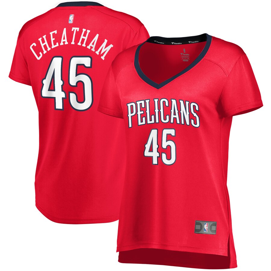 Zylan Cheatham New Orleans Pelicans Fanatics Branded Women's Fast Break Player Basketball Jersey - Statement Edition - Red