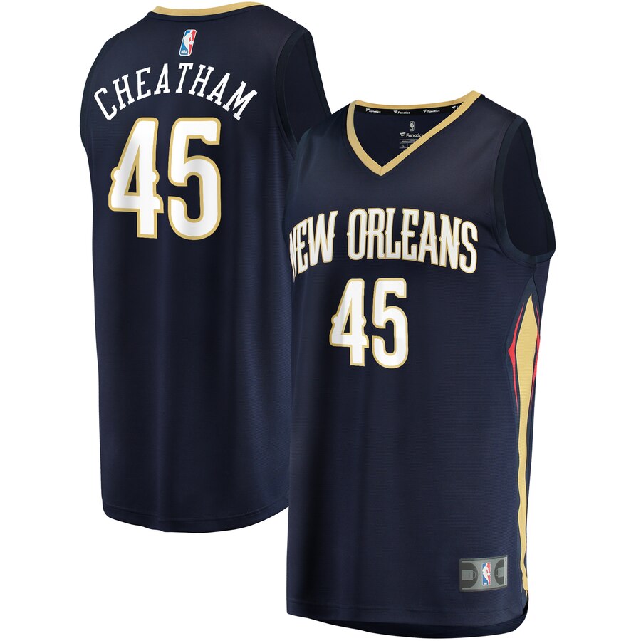 Zylan Cheatham New Orleans Pelicans Fanatics Branded Youth Fast Break Player Basketball Jersey - Icon Edition - Navy