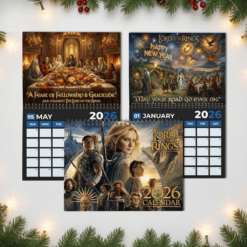 Alternative view of The Lord Of The Rings 2026 Wall Calendar Decor