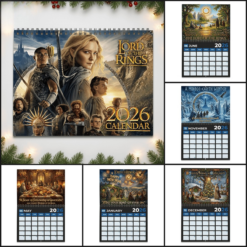 The Lord Of The Rings 2026 Wall Calendar Decor