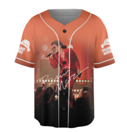 Alternative view of Bruno Mars The Romantic 2026 Music Tour Baseball Jersey, The Romantic Tour 2026 Collection Jersey