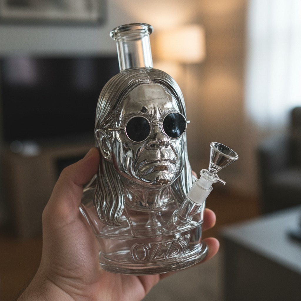 Alternative view of All Aboard the Crazy Train: The Ozzy Osbourne Custom Glass Bong