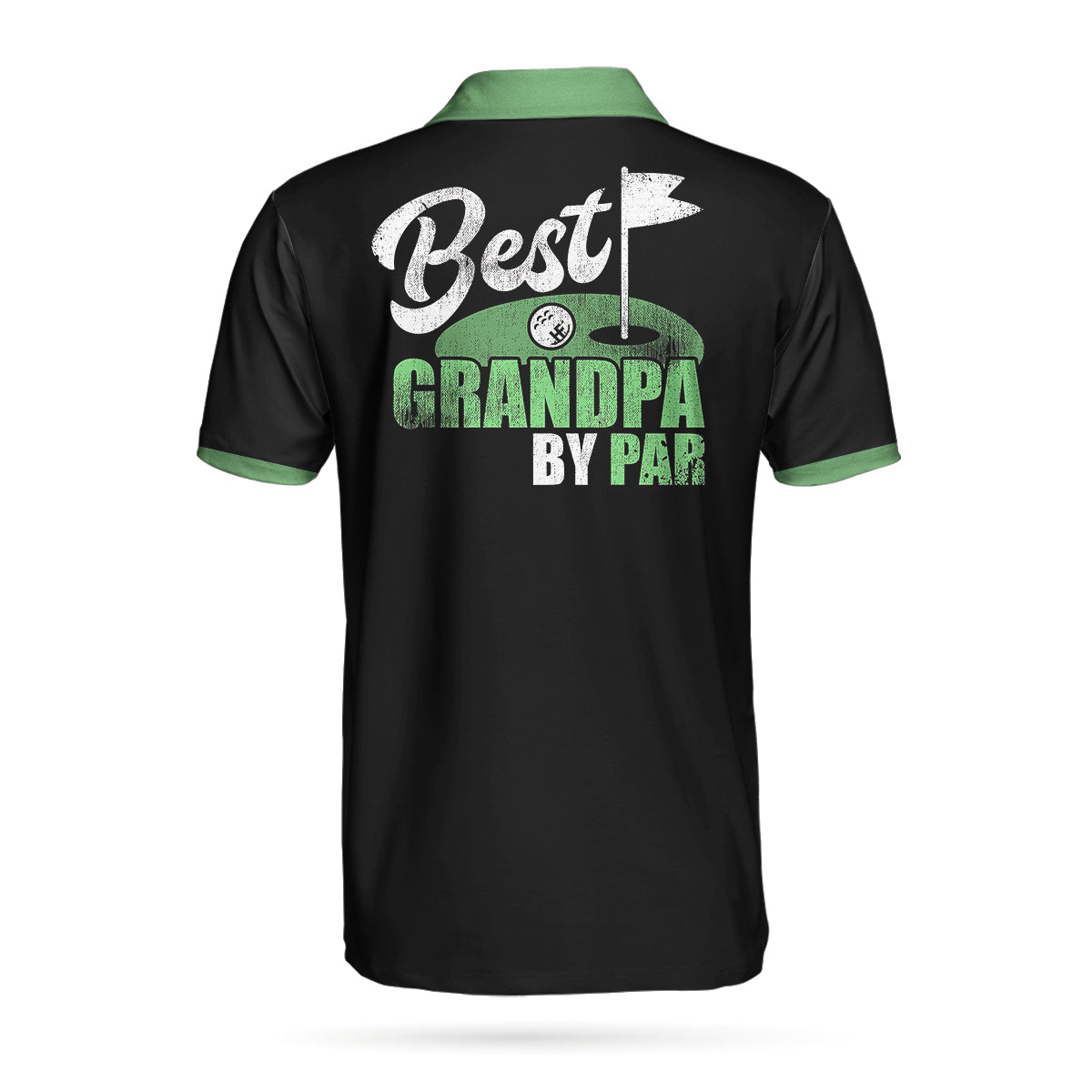Alternative view of Best Grandpa By Par Short Sleeve Golf Polo Shirt, The Godfather Theme Polo Shirt, Best Golf Shirt For Men