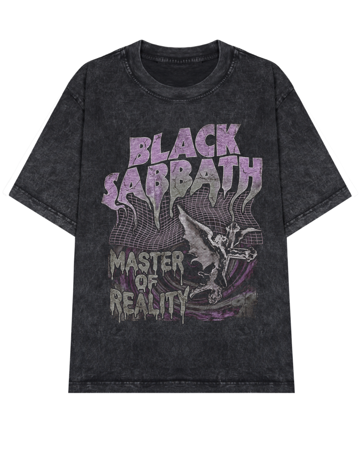 Alternative view of Black Sabbath Reality 70s Doom Stoner Metal Vintage Faded Bootleg