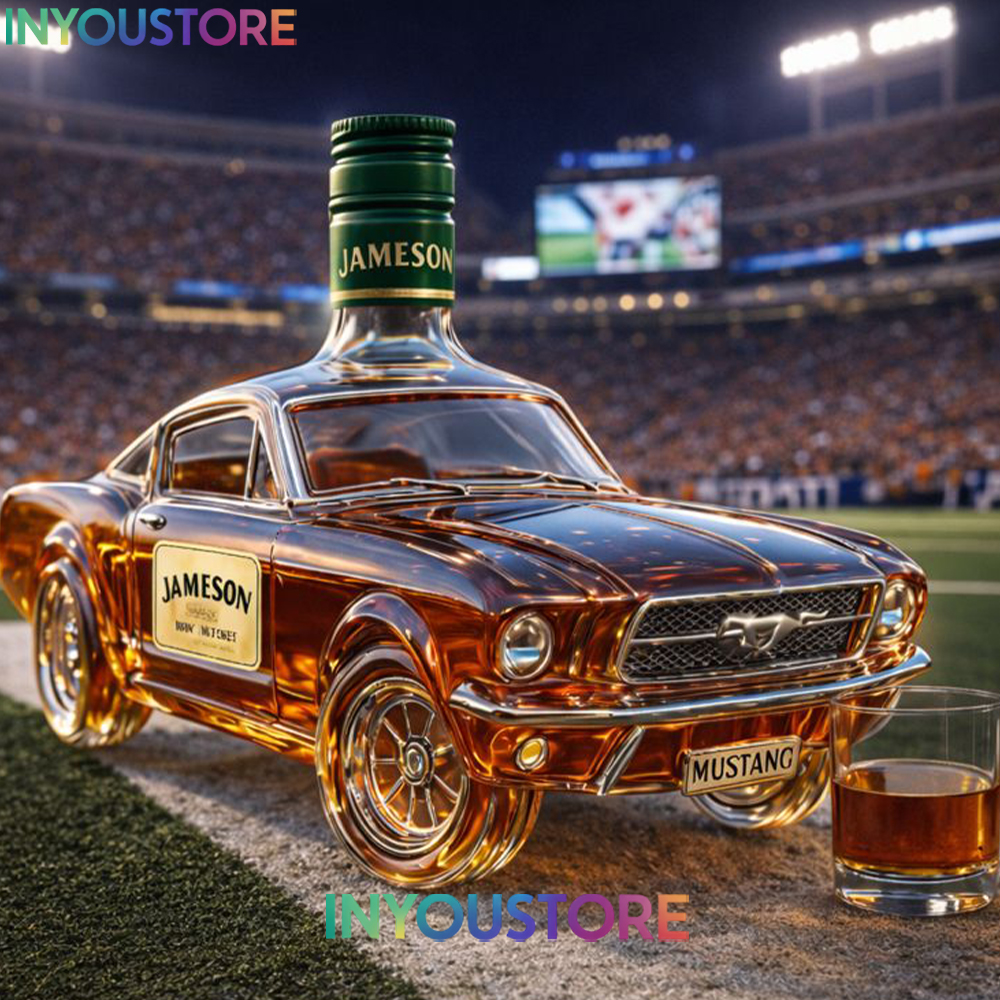 Bronco Mustang Whiskey Bottle - Image 3