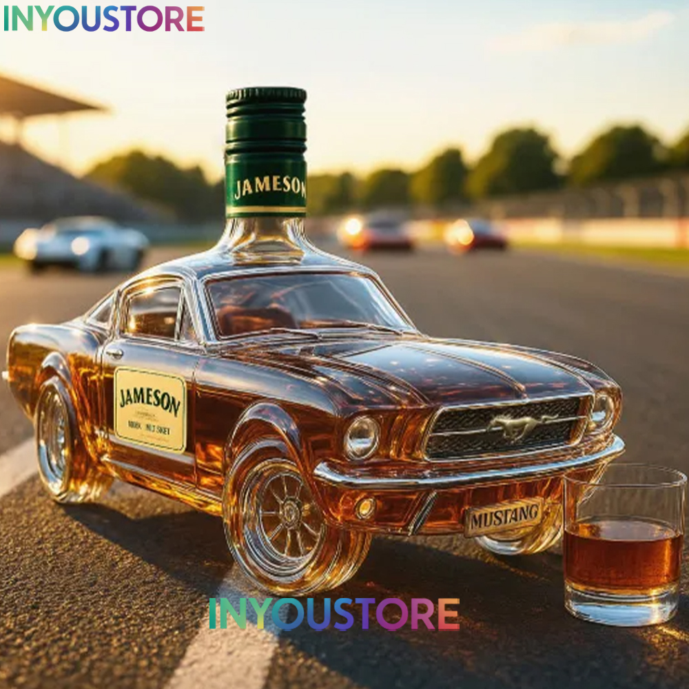 Bronco Mustang Whiskey Bottle - Image 4