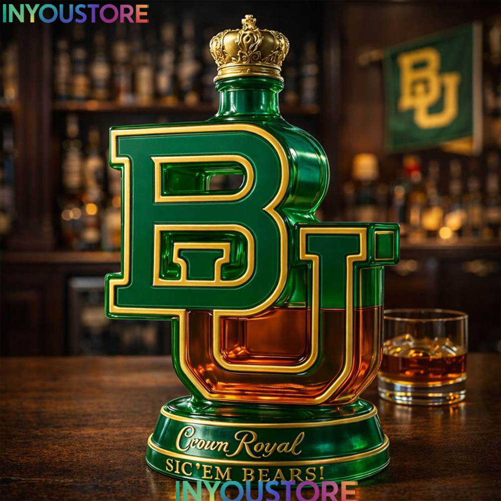 BU Baylor Bears Logo Limited Edition Whiskey Bottle - Image 3