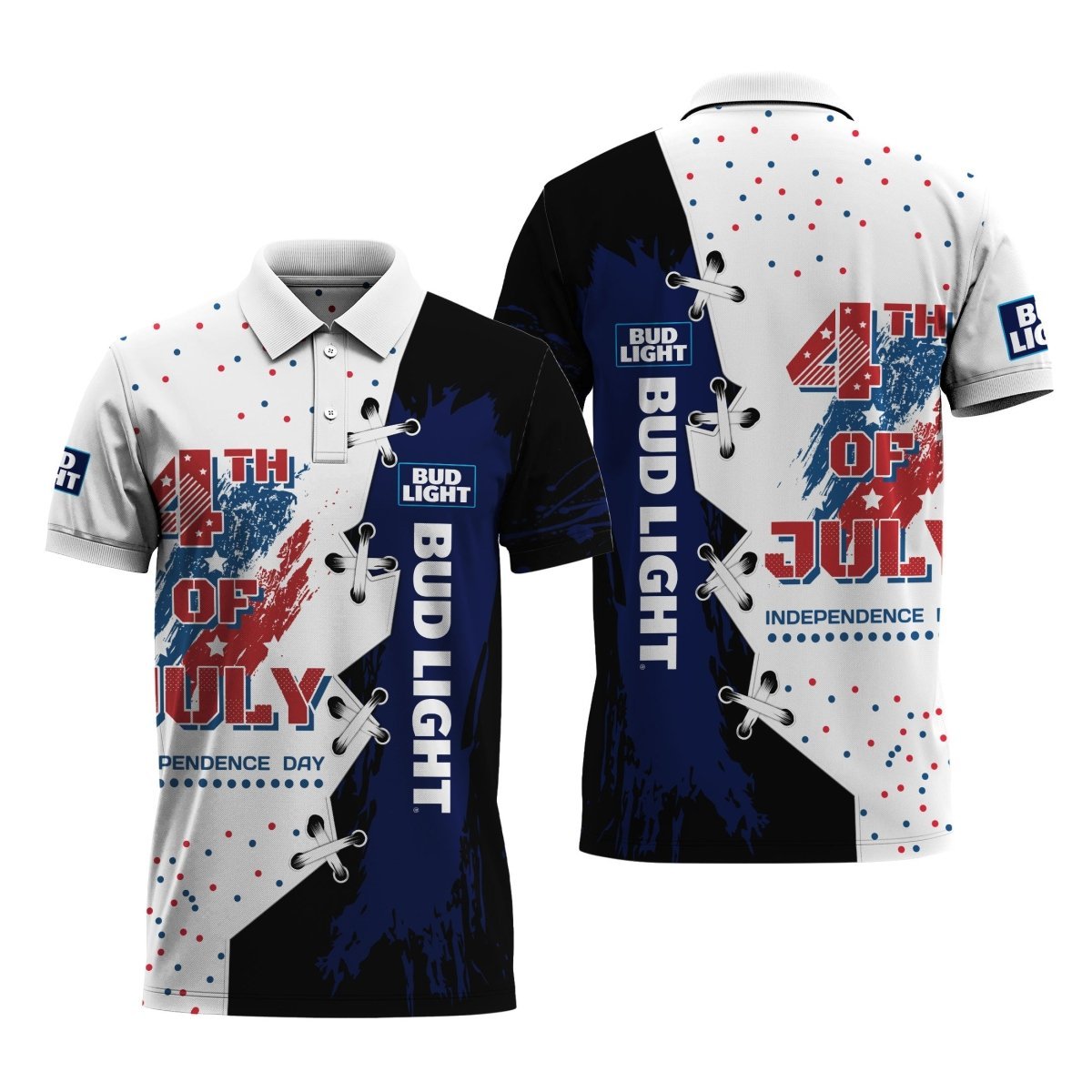 Bud Light Celebrates The 4th Of July Polo Shirt