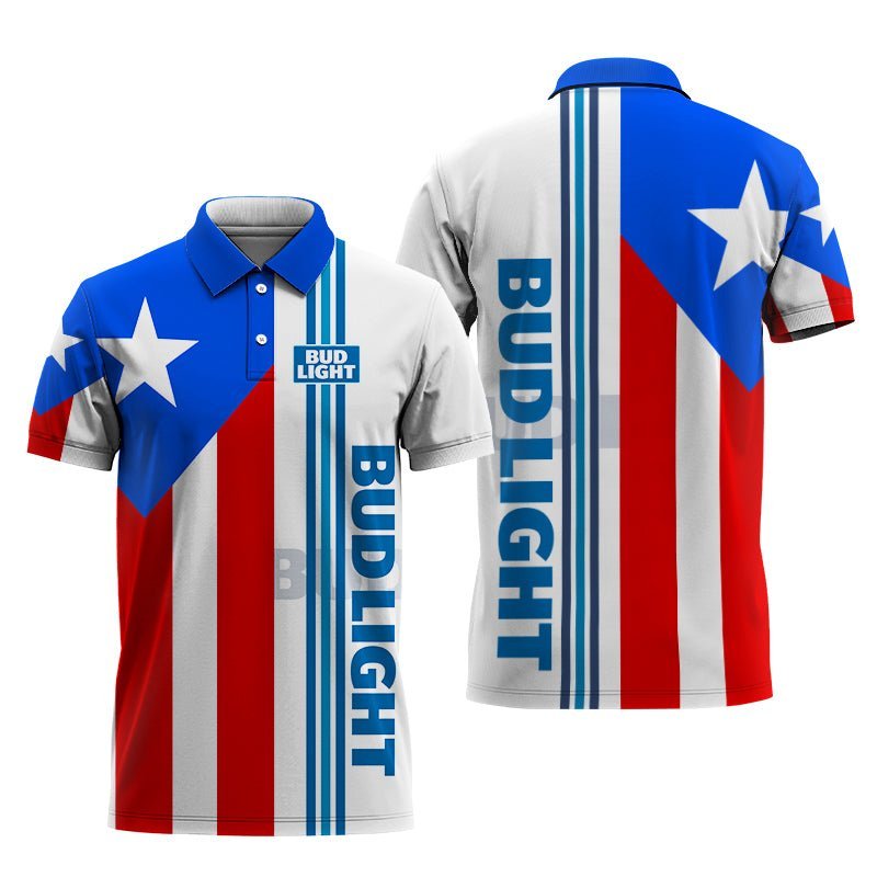 Bud Light Puerto Rican Polo Shirt