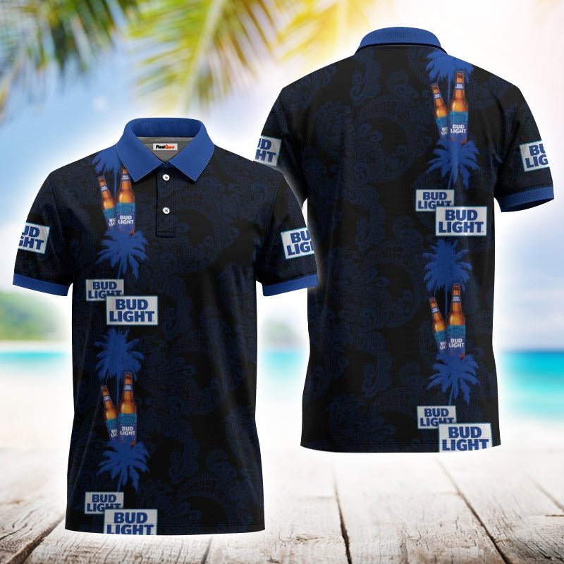 Bud Light Stripe Polo Shirt