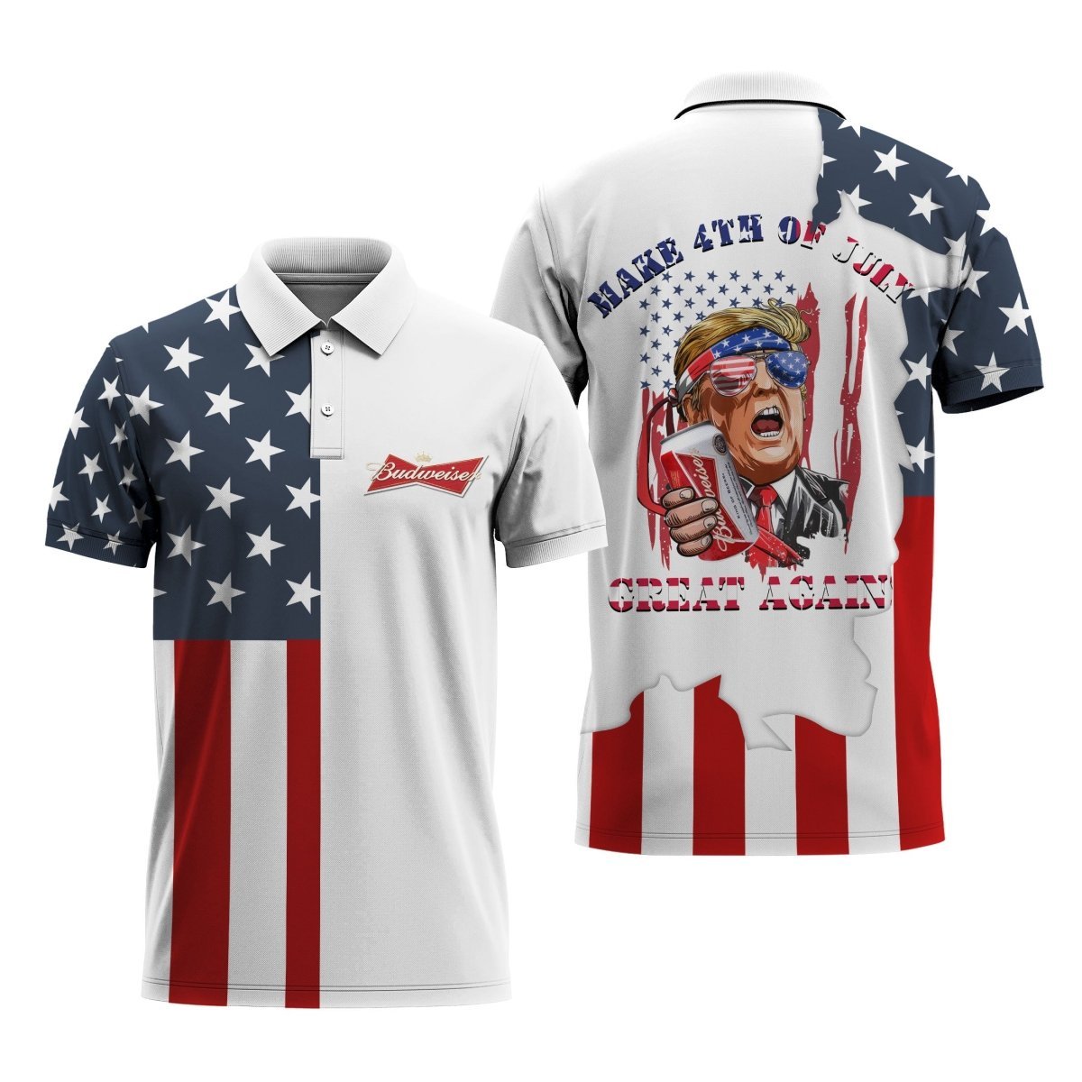 Budweiser Independence Day Polo Shirt