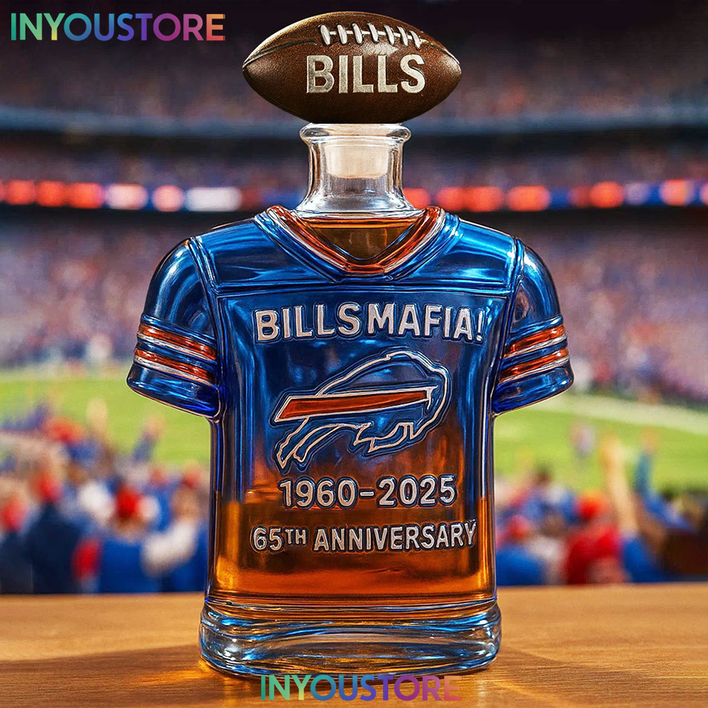 Buffalo Bills Mafia 65th Anniversary 1960-2025 Whiskey Bottle