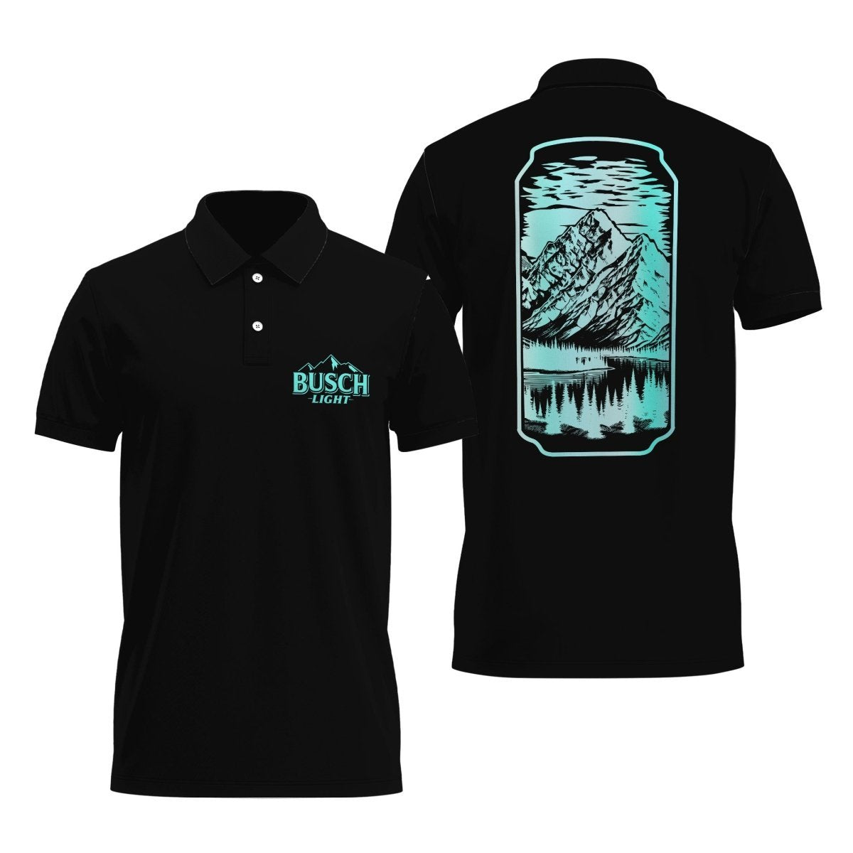 Busch Light Beer Art Polo Shirt