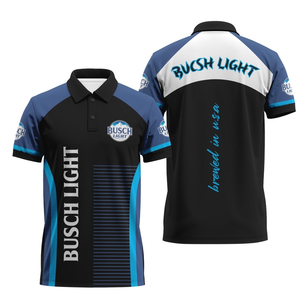 Busch Light Brewed In U.S.A Polo Shirt