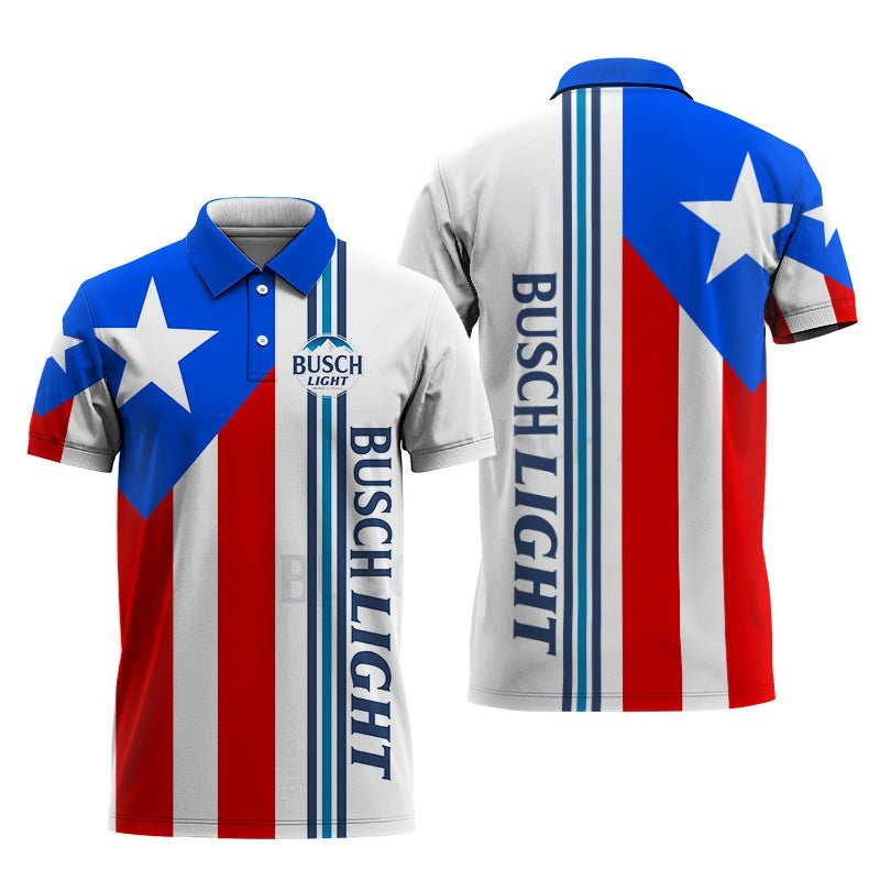 Busch Light Puerto Rican Polo Shirt