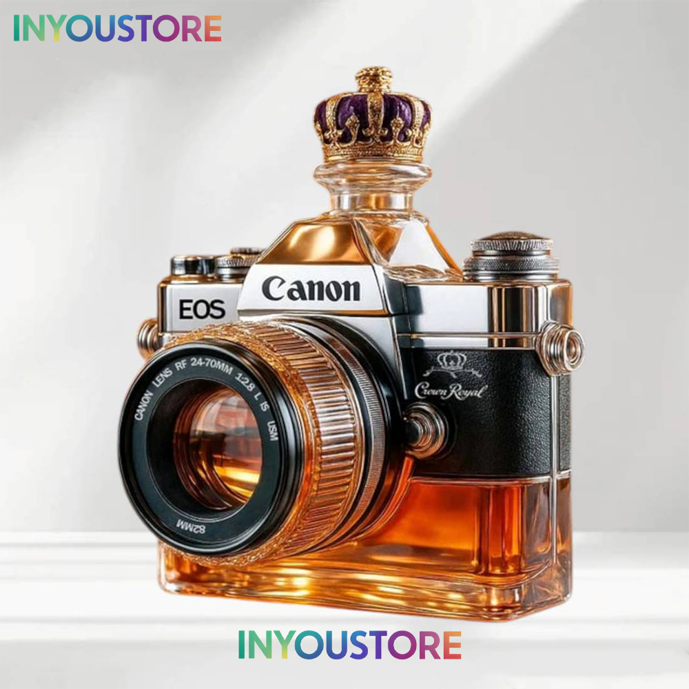 Camera Whiskey Bottle