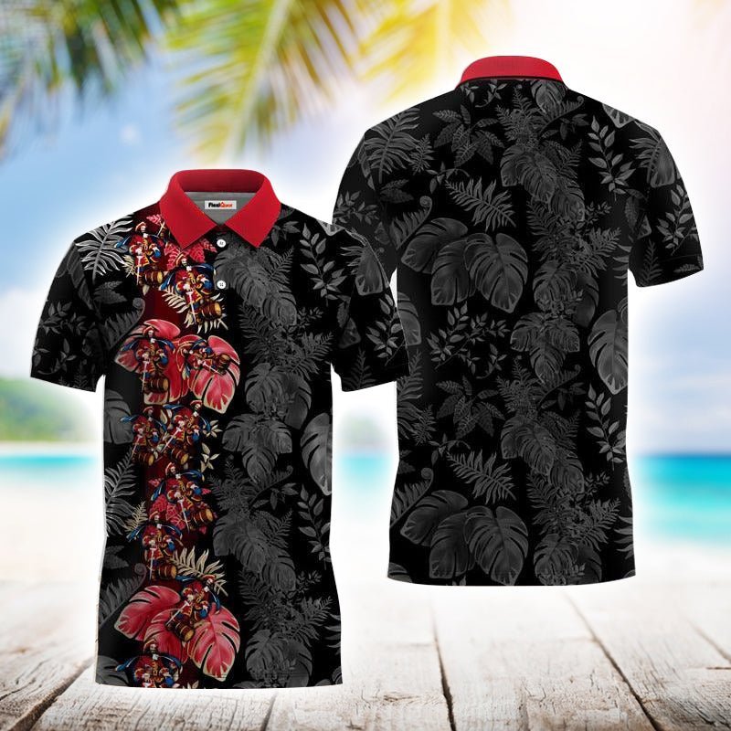 Captain Morgan Front Stripe Polo Shirt