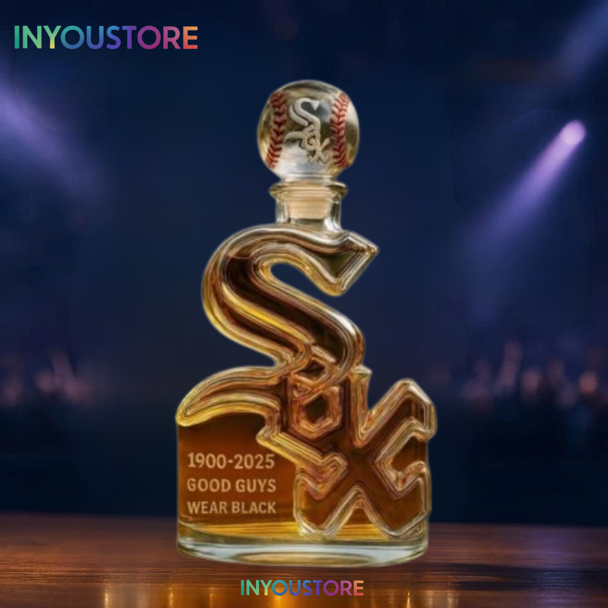 Chicago White Sox 125th Anniversary 1990-2025 Whiskey Bottle