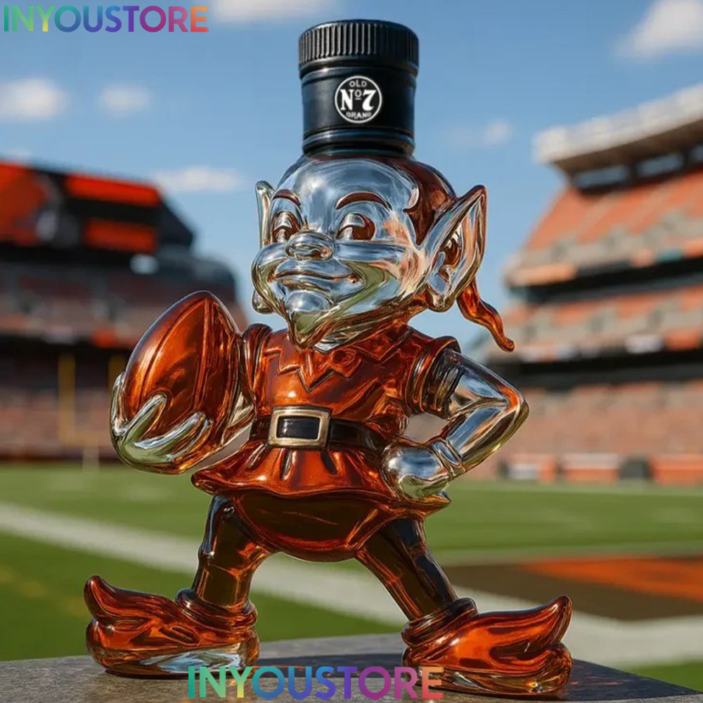 Cleveland Browns Brownie The Elf Whisky Bottle