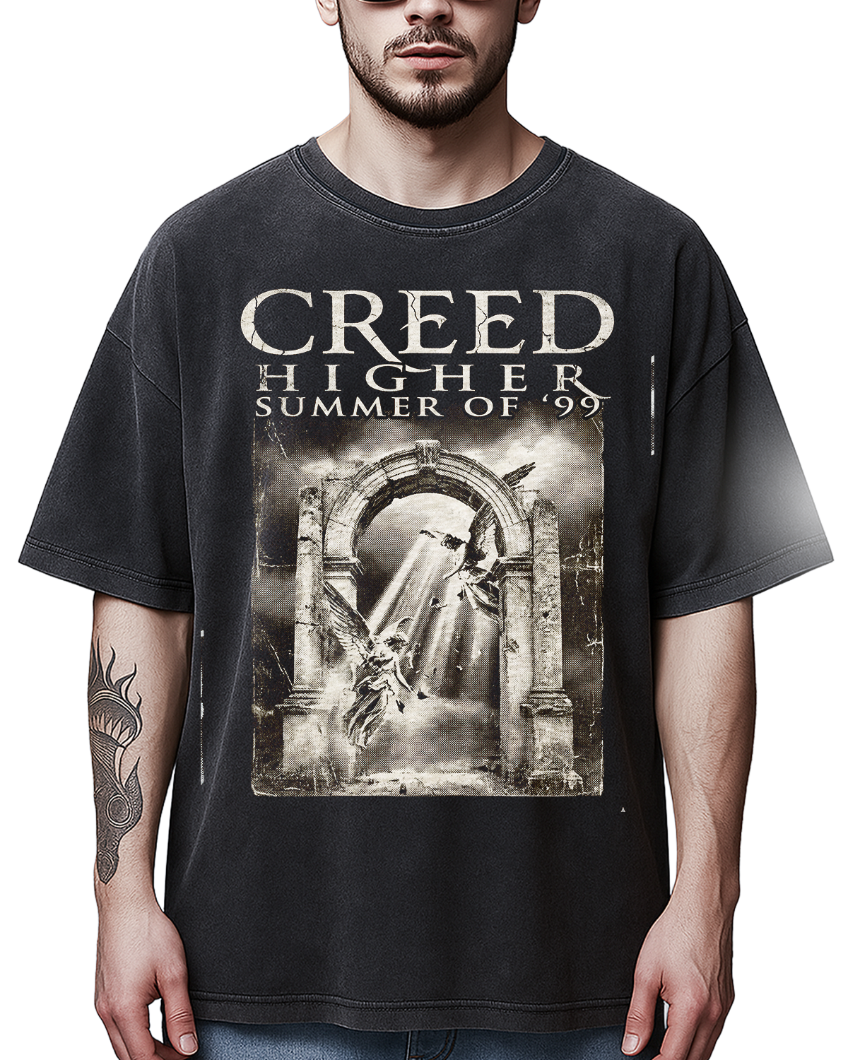 Creed Summer Of 99 Vintage Post Grunge Bootleg Washed Irony - Image 5