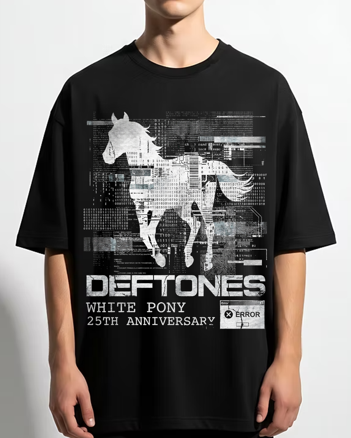 Alternative view of Deftones White Pony 25th Shoegaze Metal Vintage Glitch Aesthetic Washed