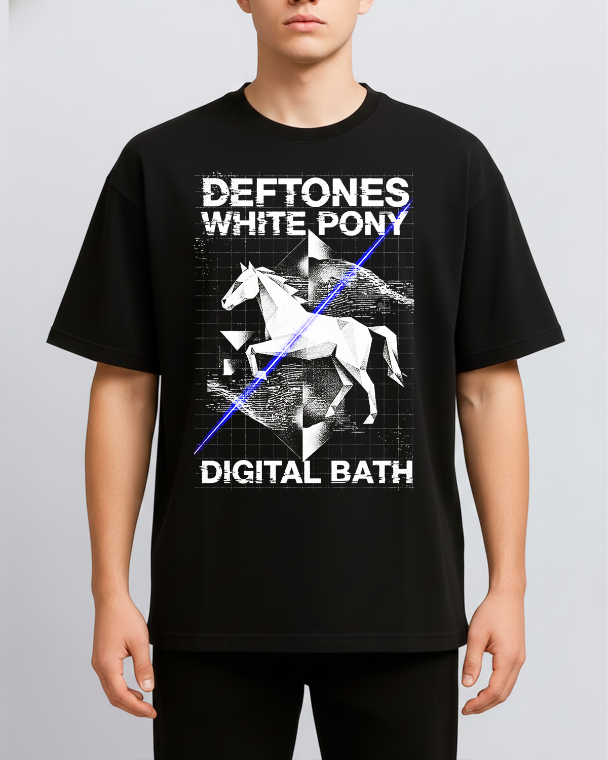 Alternative view of Deftones White Pony Era Nu Metal Shoegaze Vintage Bootleg Distressed