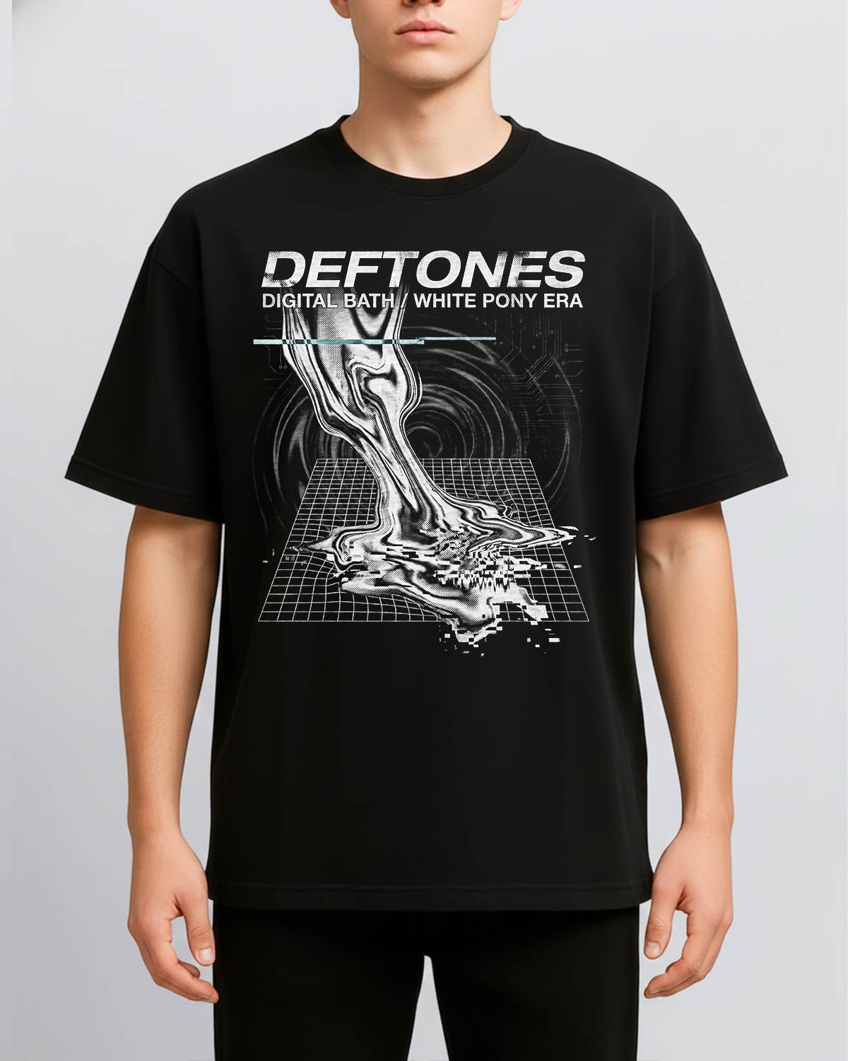 Alternative view of Deftones White Pony Era Shoegaze Alt Metal Retro 90s Distressed Aesthetic