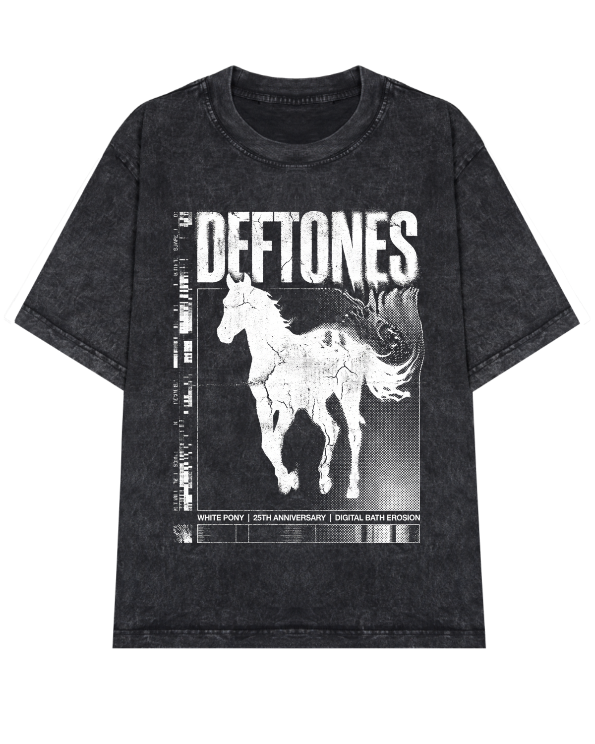 Deftones White Pony Era Shoegaze Metal Aesthetic Distressed Black Heavyweight Te - Image 4