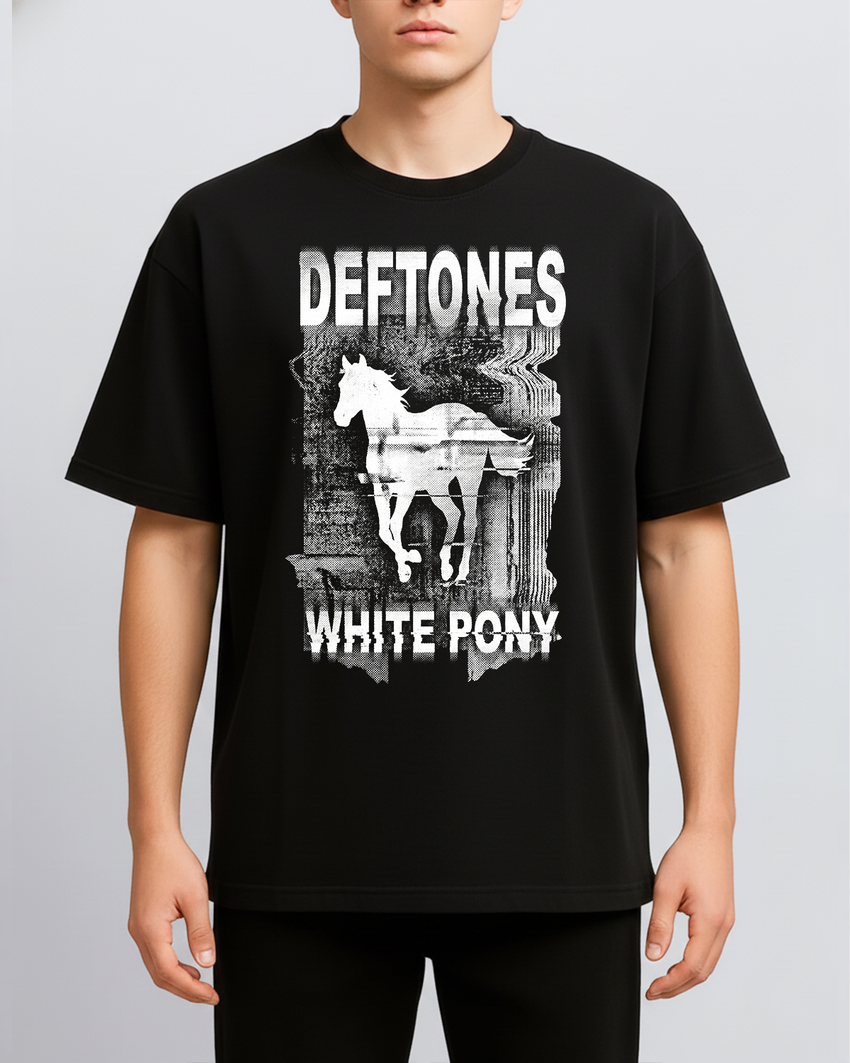 Alternative view of Deftones White Pony Era Vintage 00s Alt Metal Bootleg Washed Shoegaze