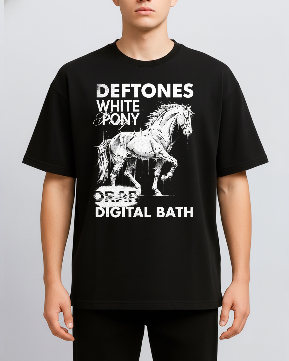 Alternative view of Deftones White Pony Era Vintage 90s Alt Metal Bootleg Washed Streetwear