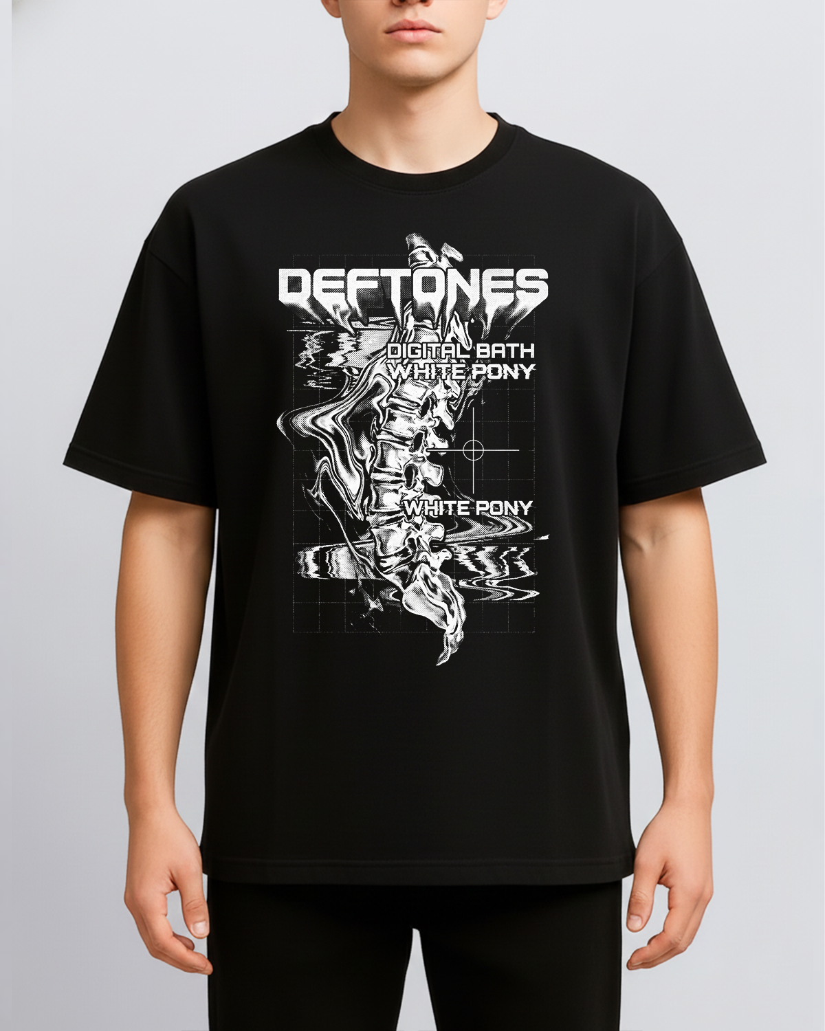 Alternative view of Deftones White Pony Era Vintage Shoegaze Alt Metal Bootleg Washed