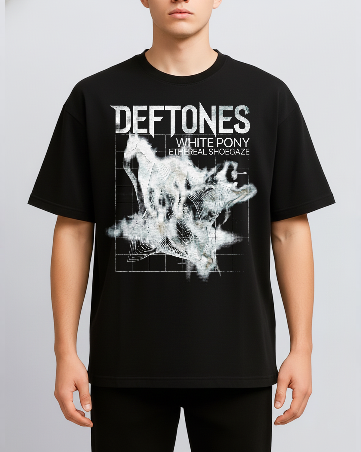 Alternative view of Deftones White Pony Era Vintage Shoegaze Metal Bootleg Washed Dream